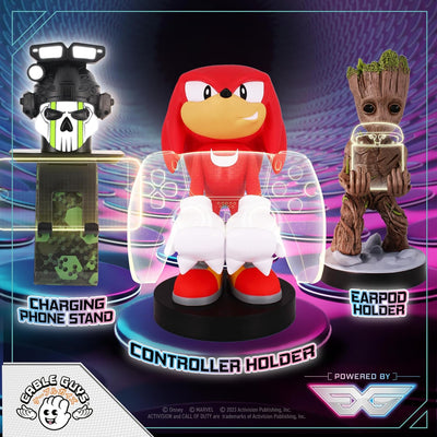 Sonic the Hedgehog KNUCKLES - Sliding - Holdem Figure 11cm - Controller & Mobile Support Figurine