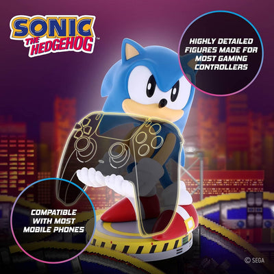 Sonic the Hedgehog SONIC - Sliding - Holdem Figure 11cm - Controller & Mobile Support Figurine