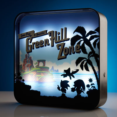 SEGA Official Sonic the Hedgehog ‘Green Hill Zone’ Acrylic Desk Lamp / Wall Light