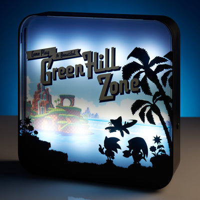 SEGA Official Sonic the Hedgehog ‘Green Hill Zone’ Acrylic Desk Lamp / Wall Light